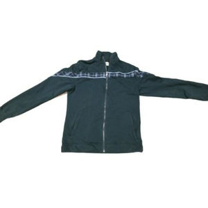 Penguin Munsingwear Green & Plaid Full Zip Track Jacket Mens Size Small